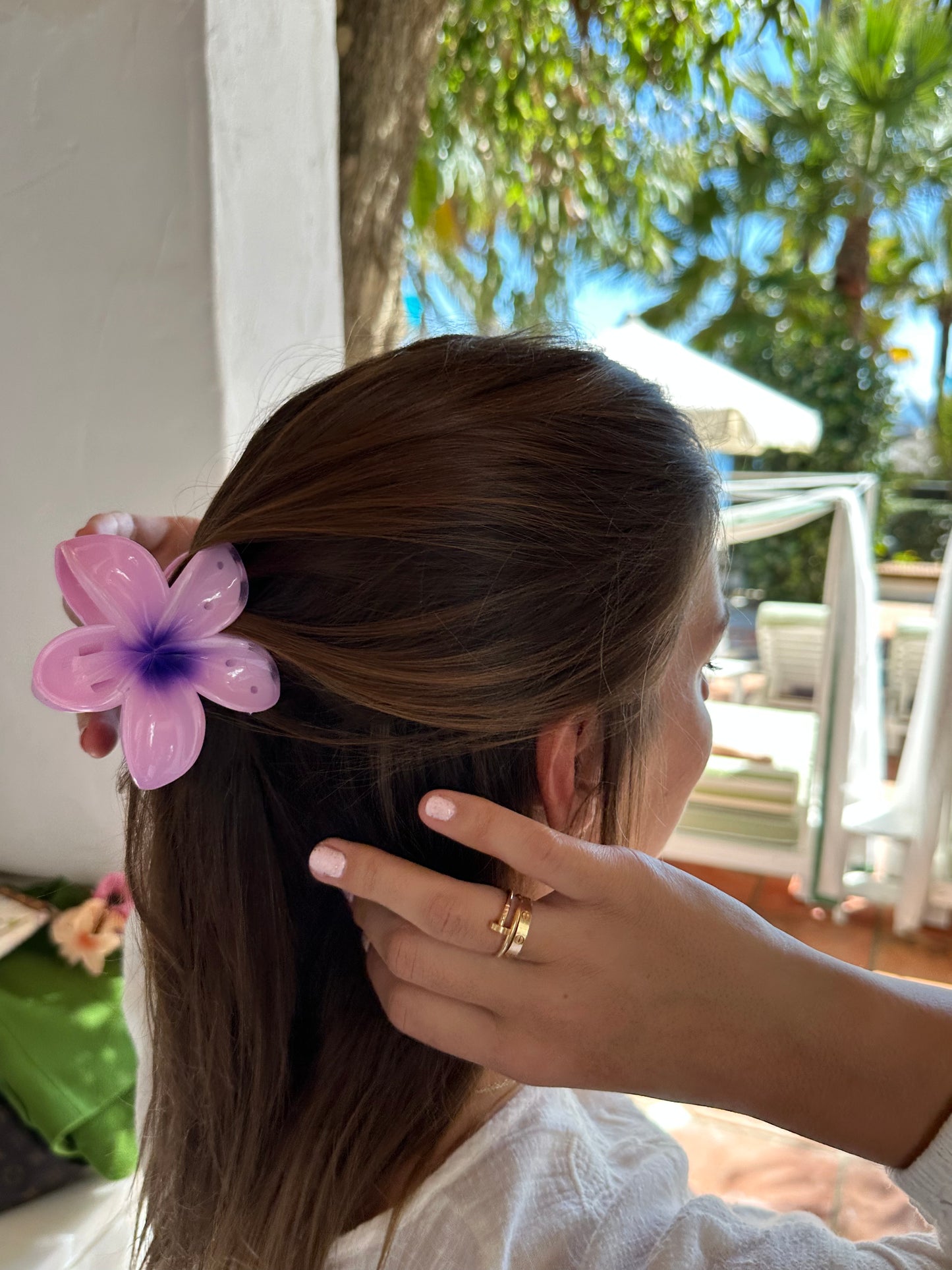 Hawaiian Flower Hair Clips