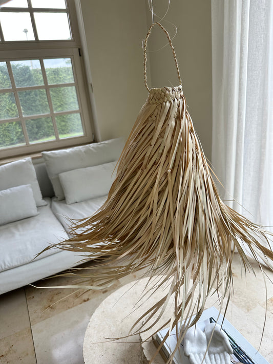 Moroccan Pendant Lamp in natural palm leaves