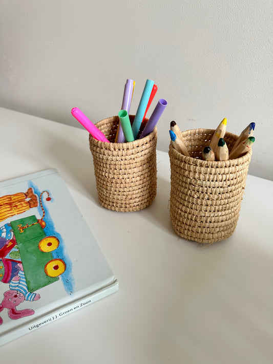 Boho Pencil or make brush holder