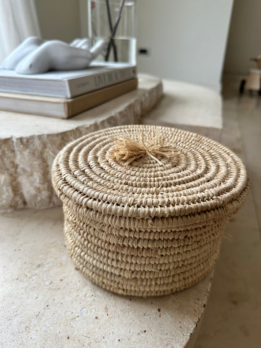 Boho Raffia Storage Baskets